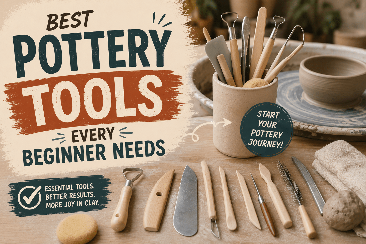 Best Pottery Tools Every Beginner Needs - Artolia Studio