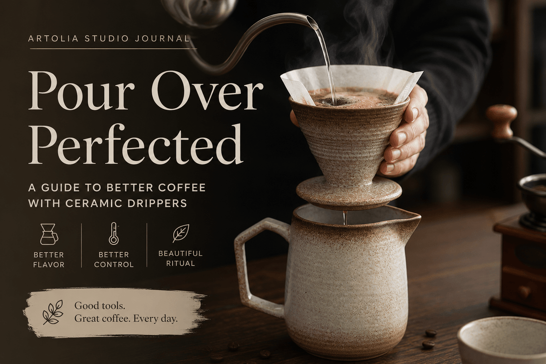 Ceramic Coffee Dripper vs. Plastic - Artolia Studio