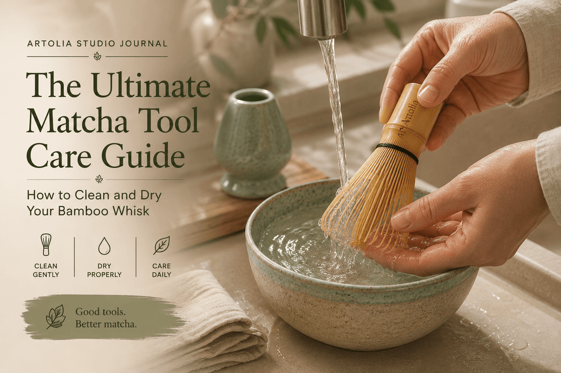 How to Clean and Dry Your Bamboo Whisk - Artolia Studio