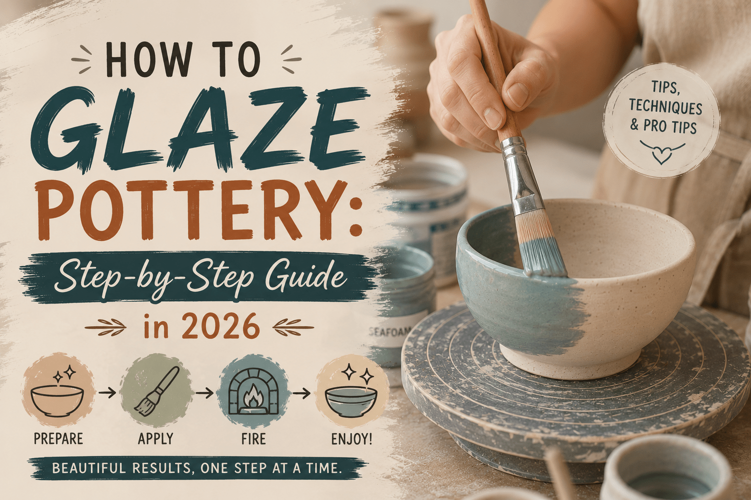 How to Glaze Pottery: Step-by-Step Guide in 2026 - Artolia Studio