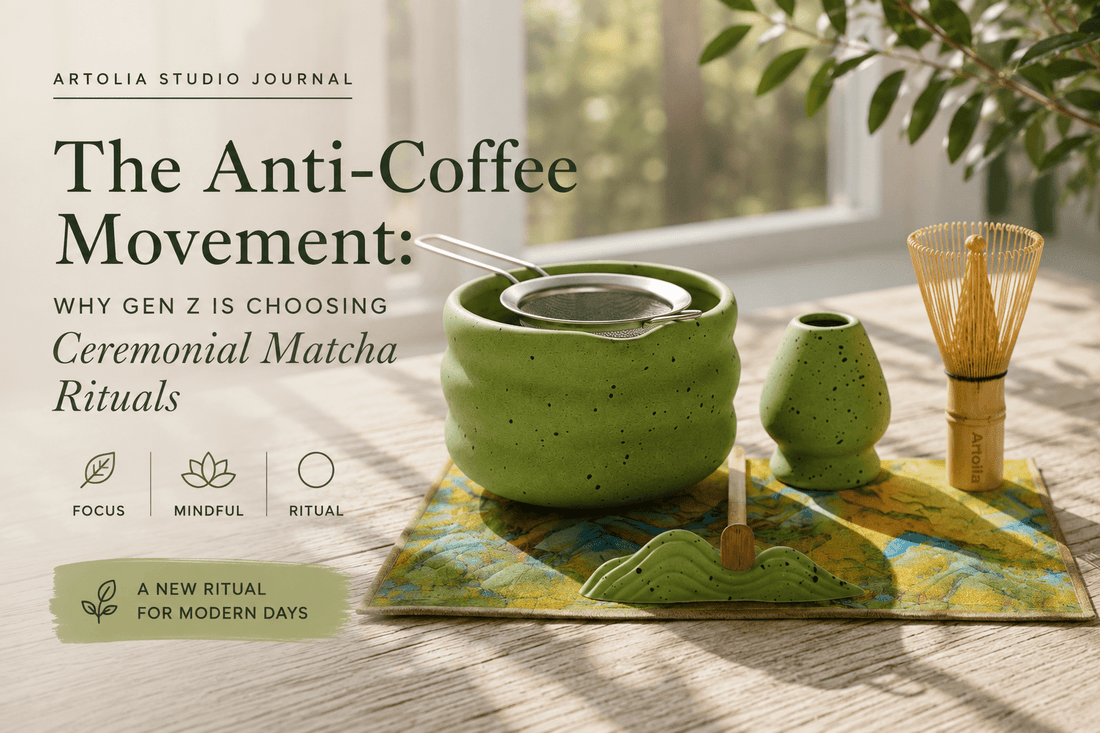 The Anti-Coffee Movement: Why Gen Z Is Shifting to Ceremonial Matcha Rituals - Artolia Studio