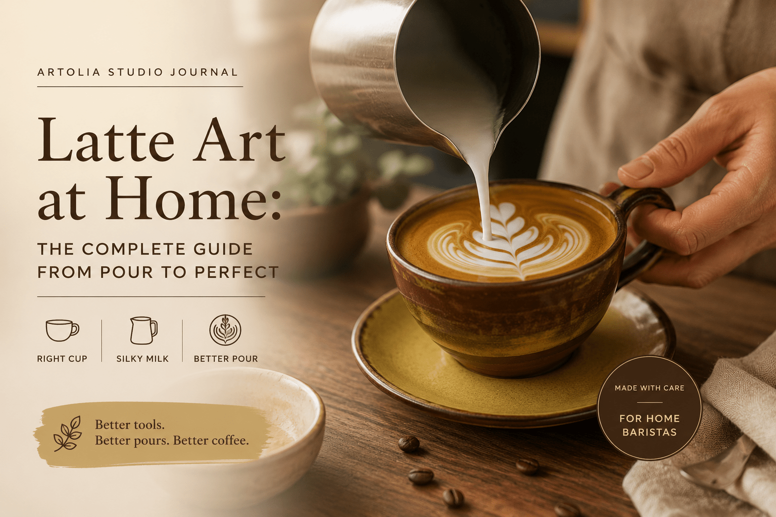 The Home Barista's Secret: Why Cup Shape and Size Matter for Mugs for Latte Art - Artolia Studio