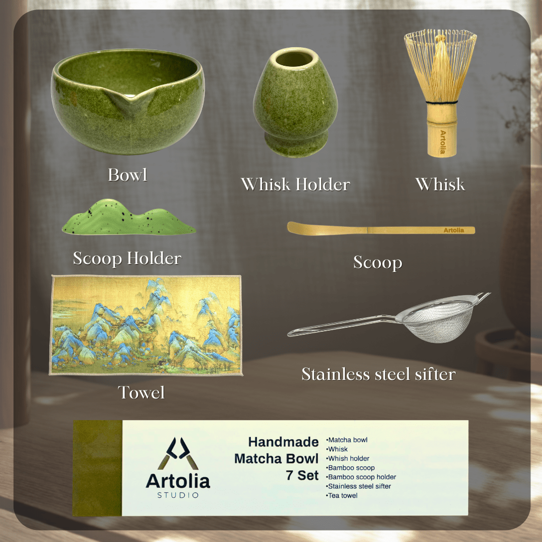 Moss Matcha Bowl 7 Set - Artolia Studio