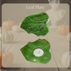 Pumpkin Ceramic Cup and Leaf Saucer - Artolia Studio